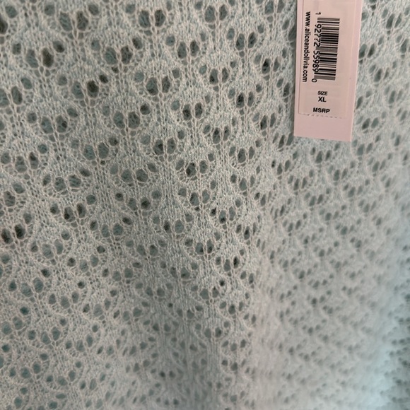 Alice & Olivia Saffi Pointelle Knit Cashmere Blend
Sweater size  XL —NWT - Picture 10 of 11